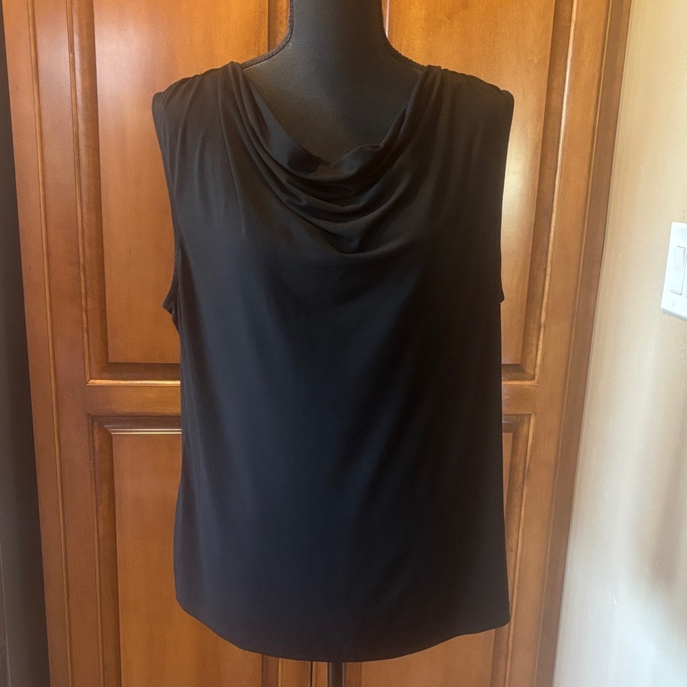 George Black Sleeveless Cowl Neck Camisole